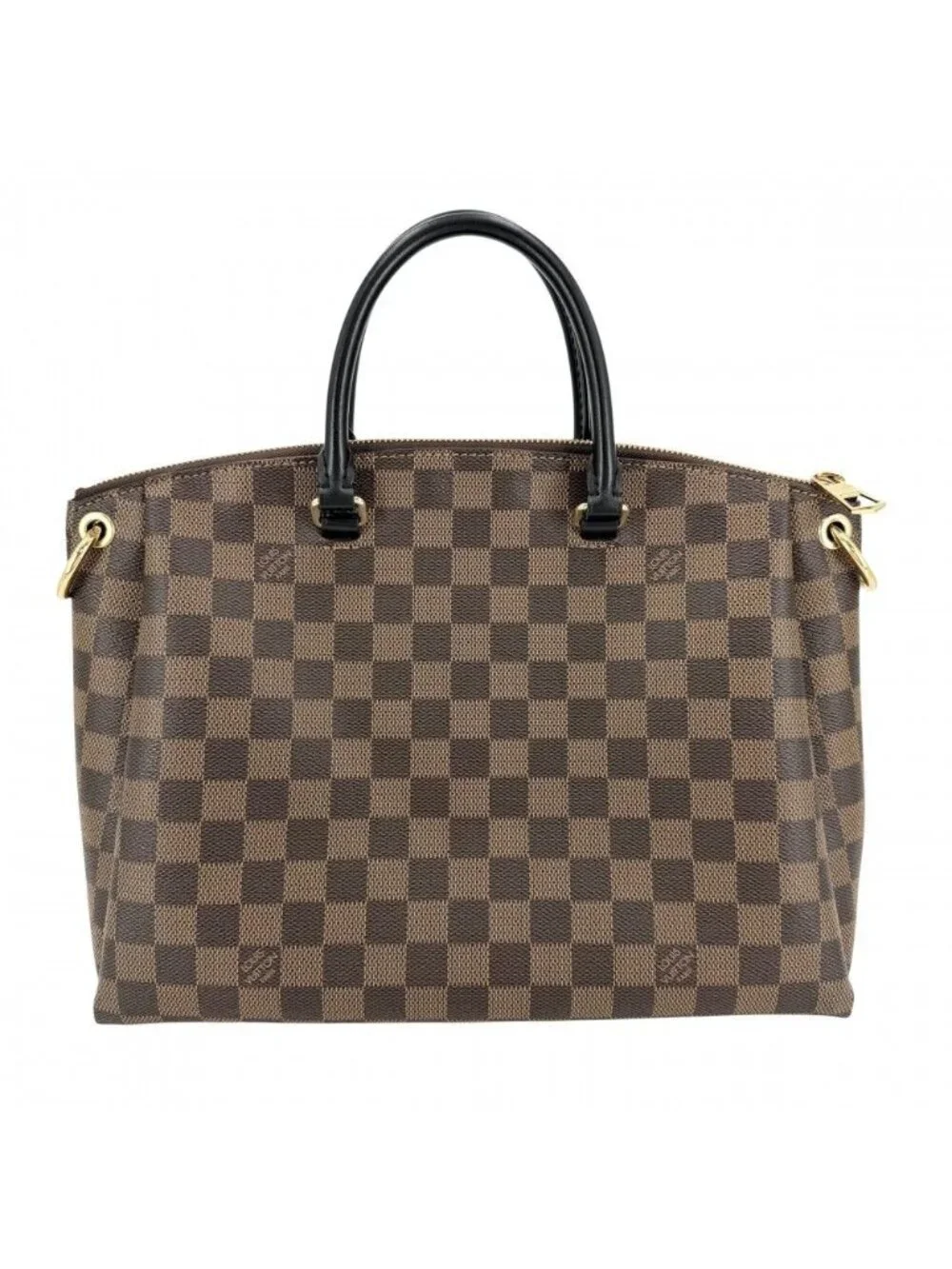 Louis Vuitton 2-Way Damier Odeon Tote MM Handbag Shoulder Bag Crossbody Brown